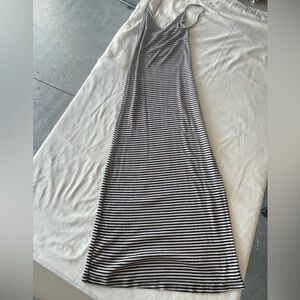 Used- Stripped black & white Brandy Melville long dress